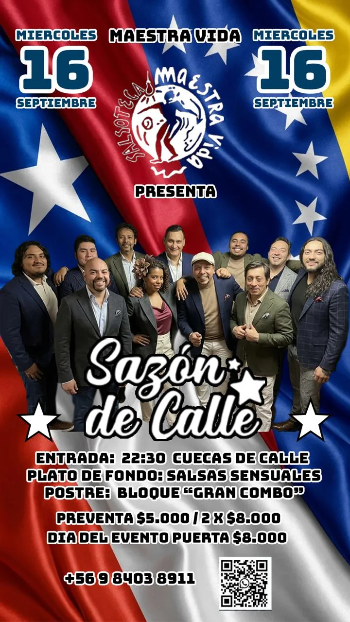 Afiche SAZON DE CALLE SALSA ORQUESTA